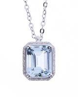 Collana Damiani Donna Minou in Oro bianco Acquamarina 5.00 Ct 20088522 - 20088522